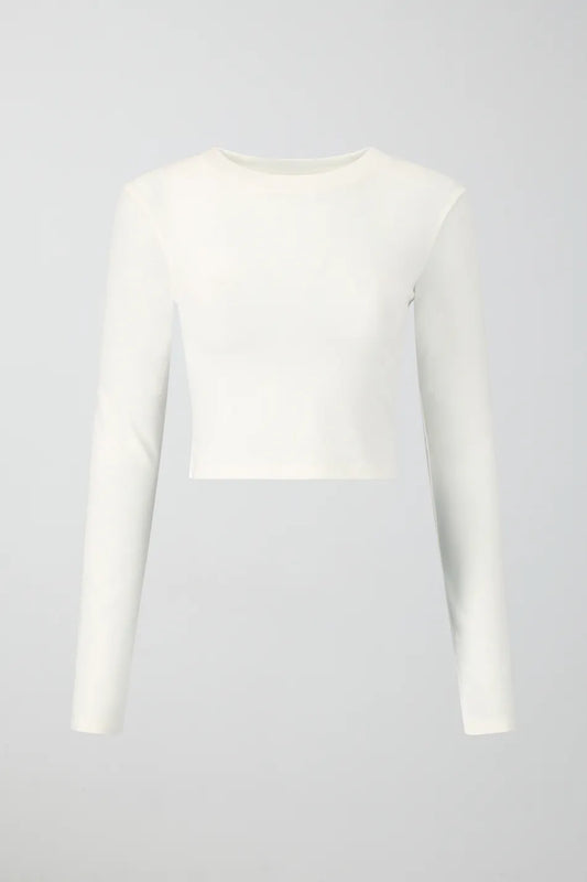 Soft touch cropped top