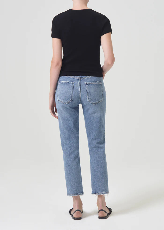 RILEY HIGH RISE - IN QUIVER AGOLDE