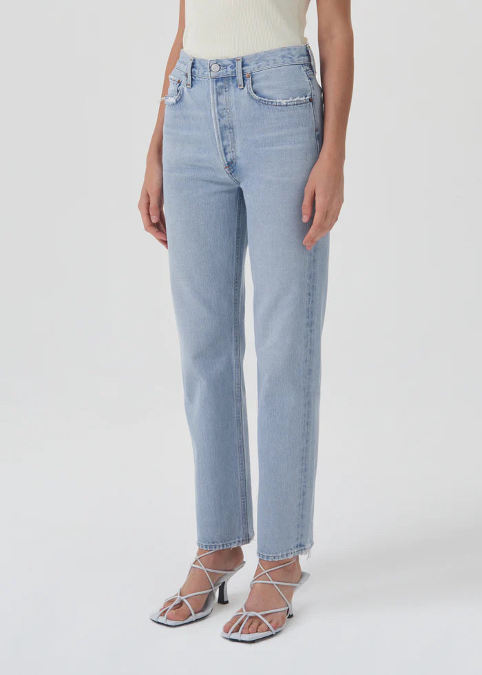 90'S PINCH WAIST HIGH RISE STRAIGHT IN FOCUS AGOLDE