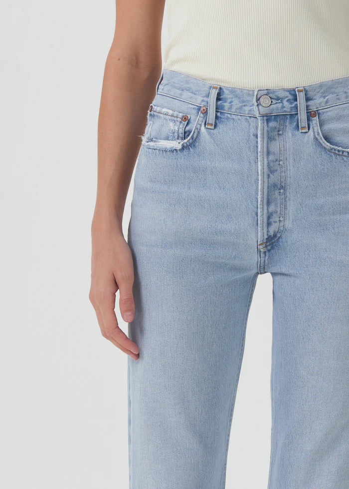 90'S PINCH WAIST HIGH RISE STRAIGHT IN FOCUS AGOLDE