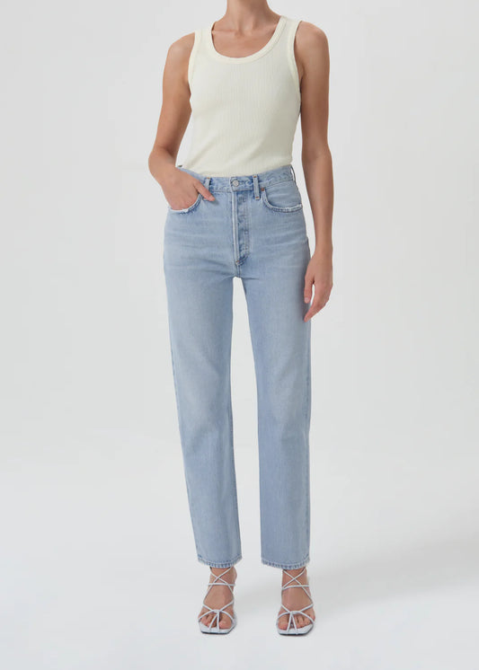 90'S PINCH WAIST HIGH RISE STRAIGHT IN FOCUS AGOLDE