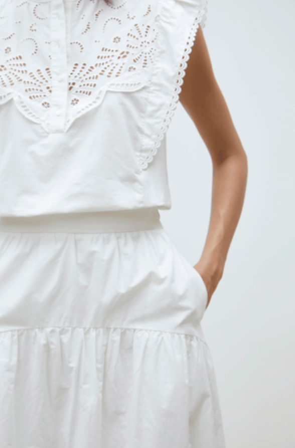 Jupe Flavie in White | Suncoo Paris