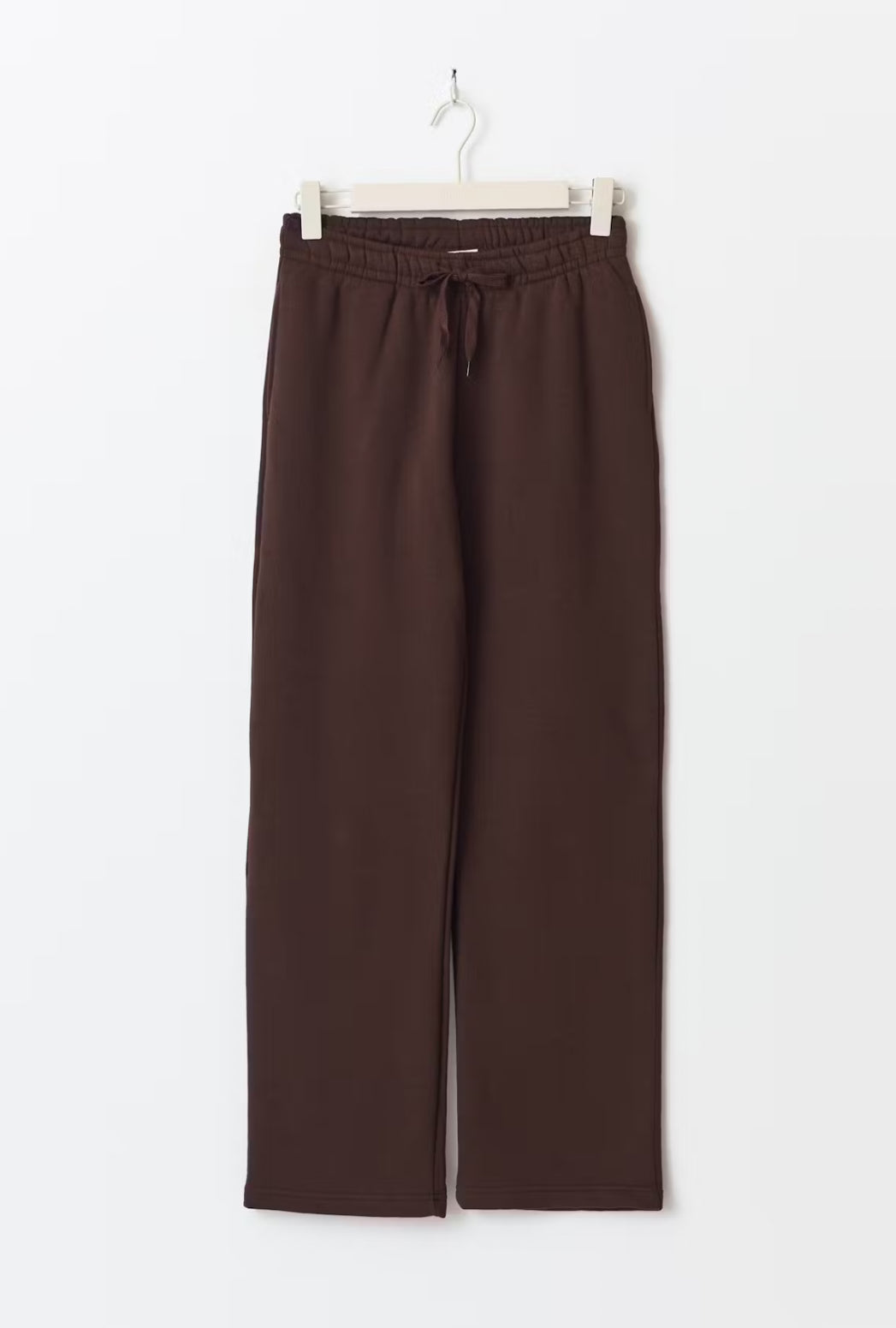 Basic Straight Sweatpants - Dark Brown