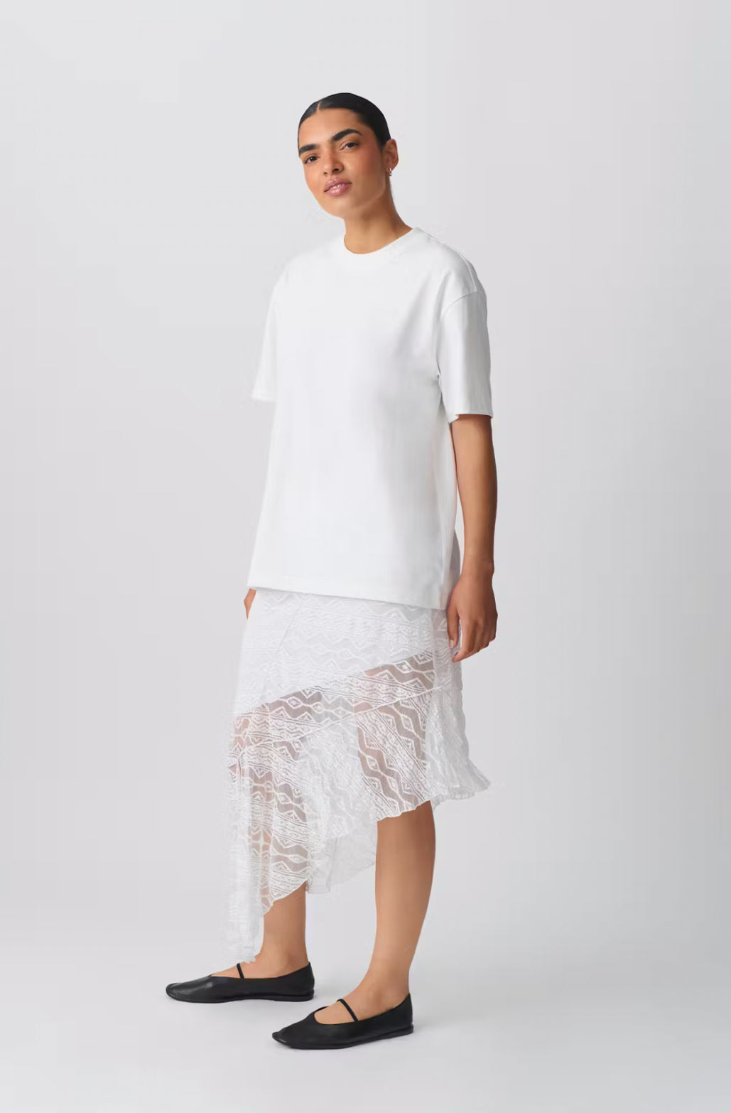 BASIC OVERSIZED TEE - Offwhite