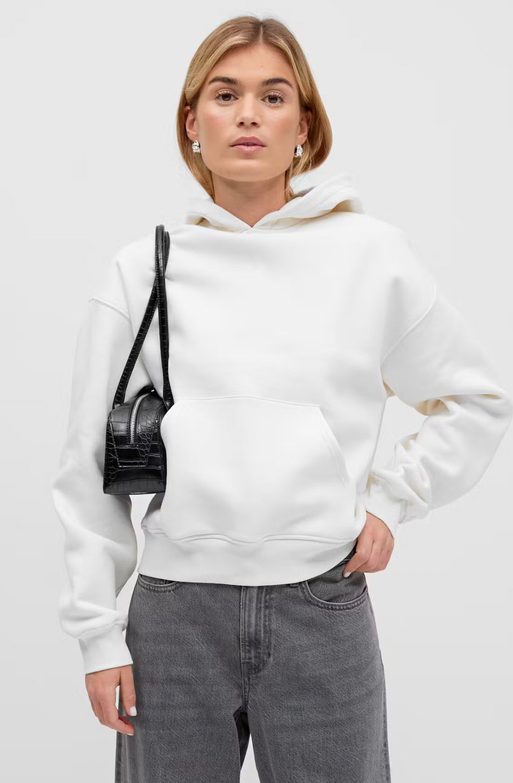 BASIC ORIGINAL HOODIE - Egret