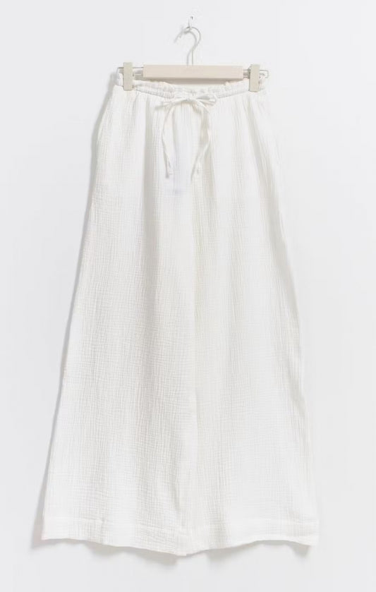 Gauze Trousers - White