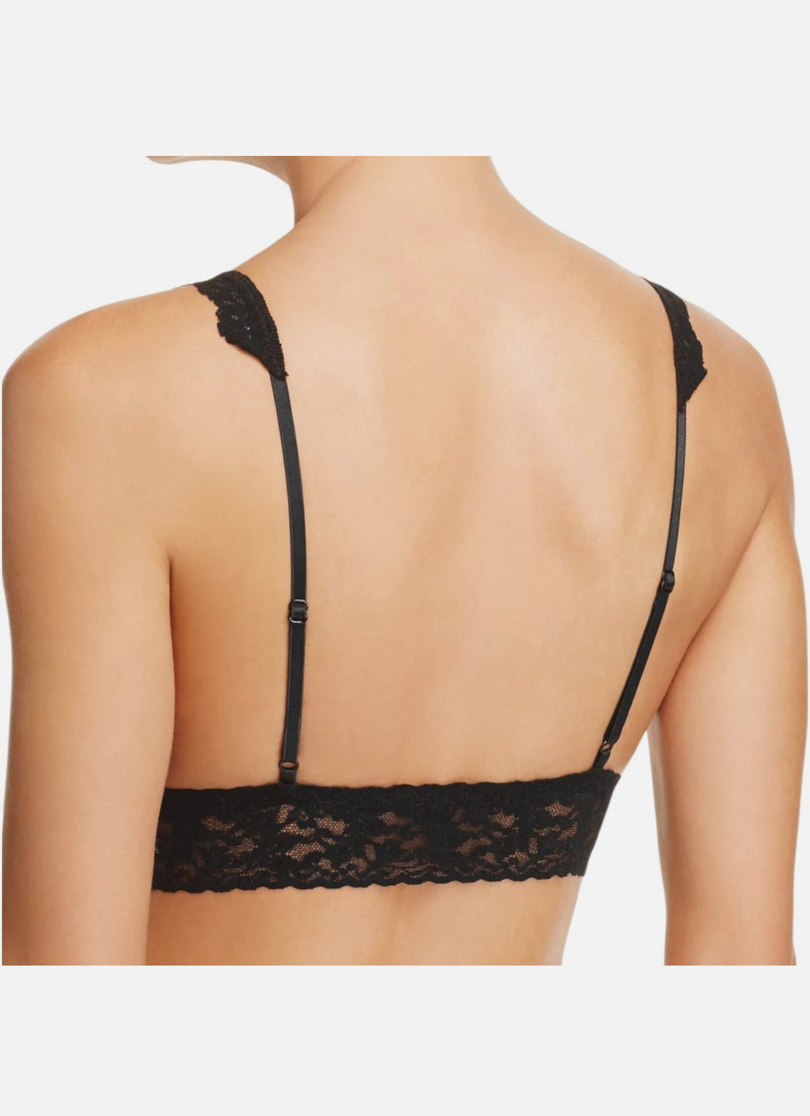Padded Crossover Bralette in Black