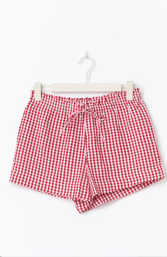 Seersucker gingham shorts