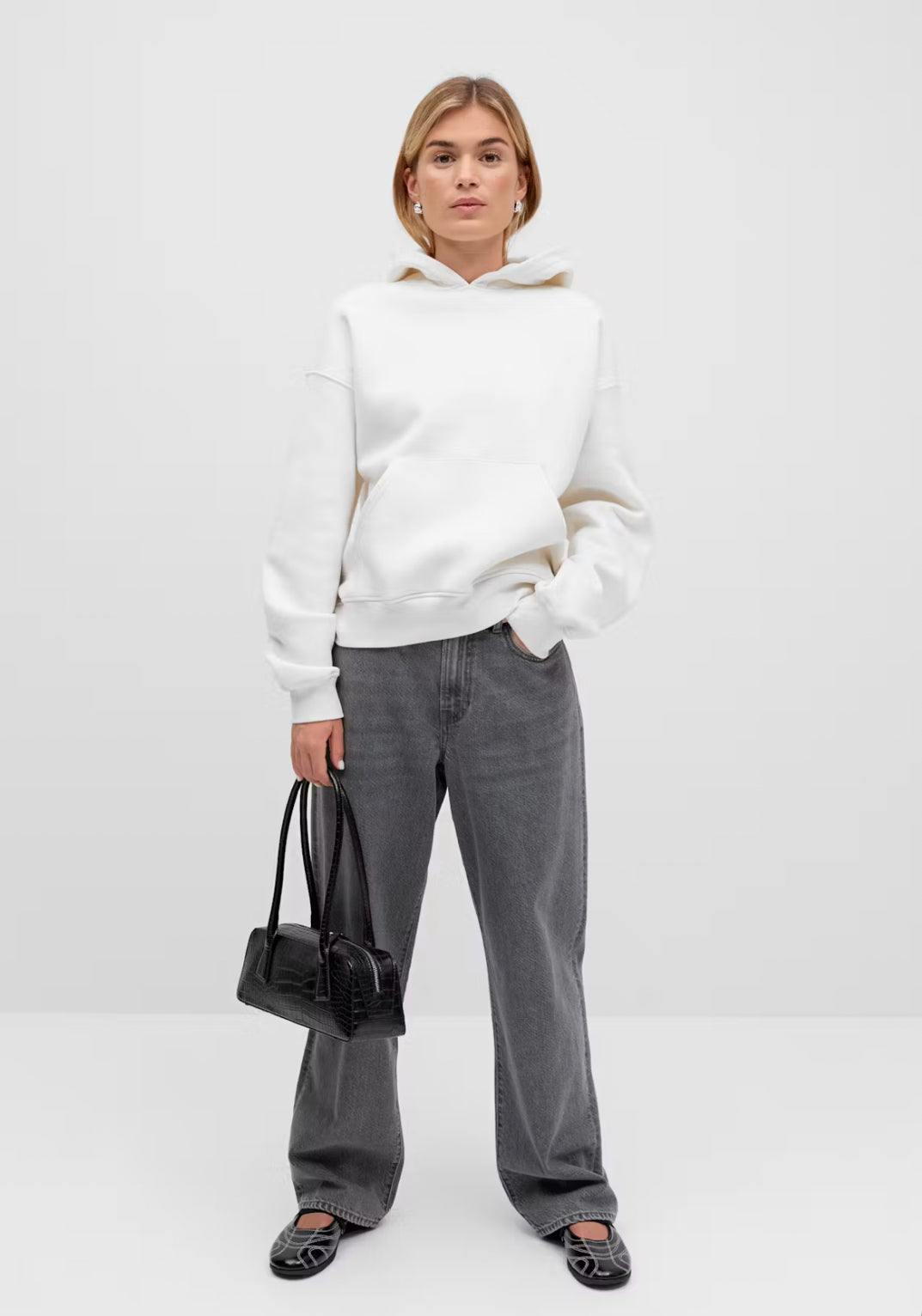 BASIC ORIGINAL HOODIE - Egret