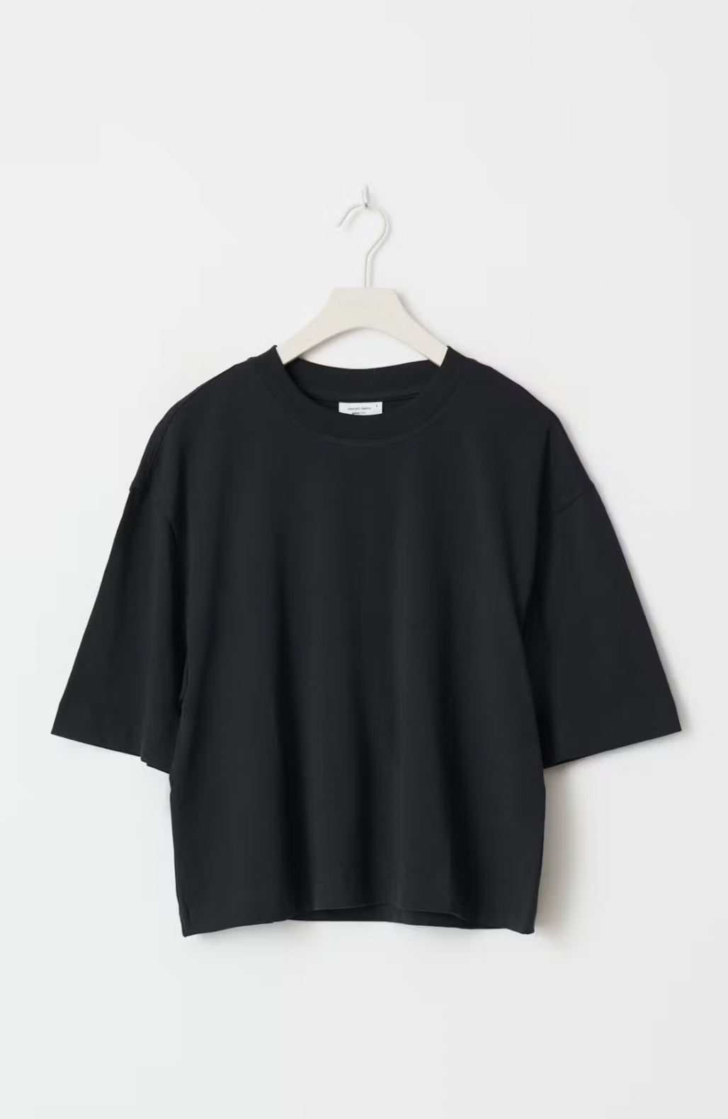 BASIC BOXY TEE - Offblack