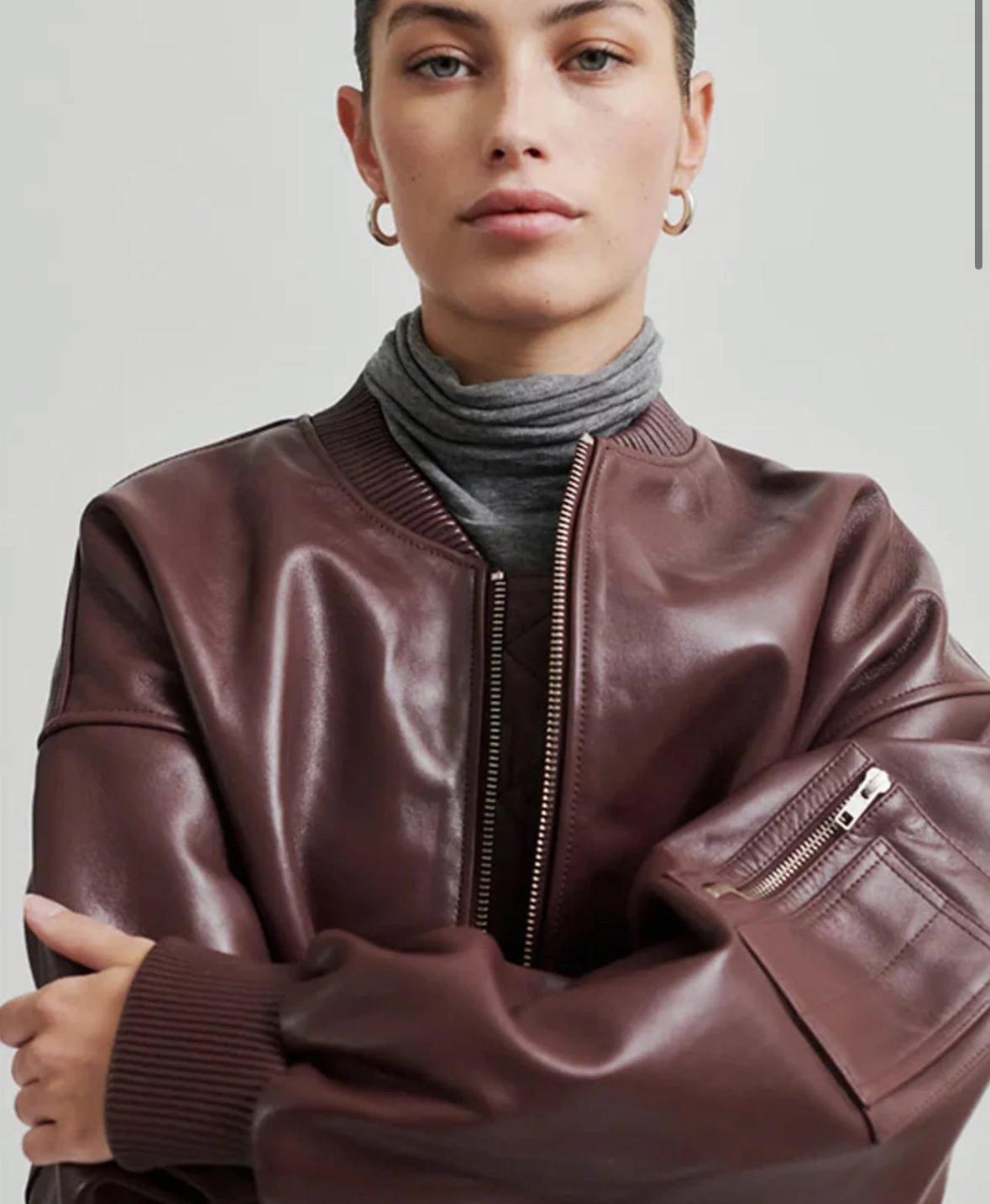 King Leather Bomber Jacket