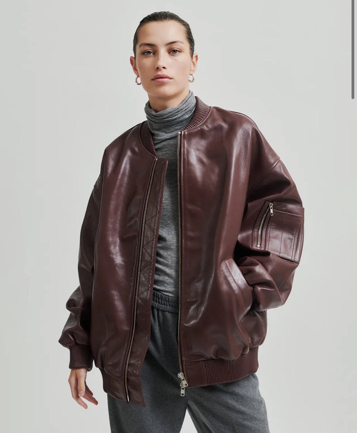 King Leather Bomber Jacket