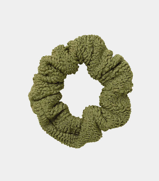 Scrunchie in Metallic Moss