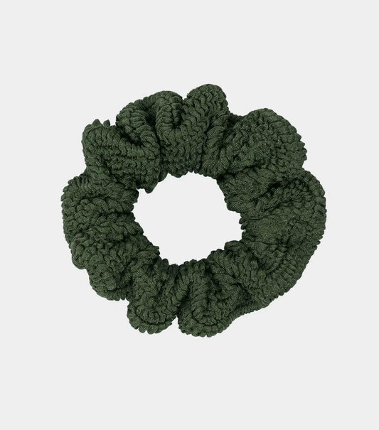 Scrunchie in Metallic Khaki