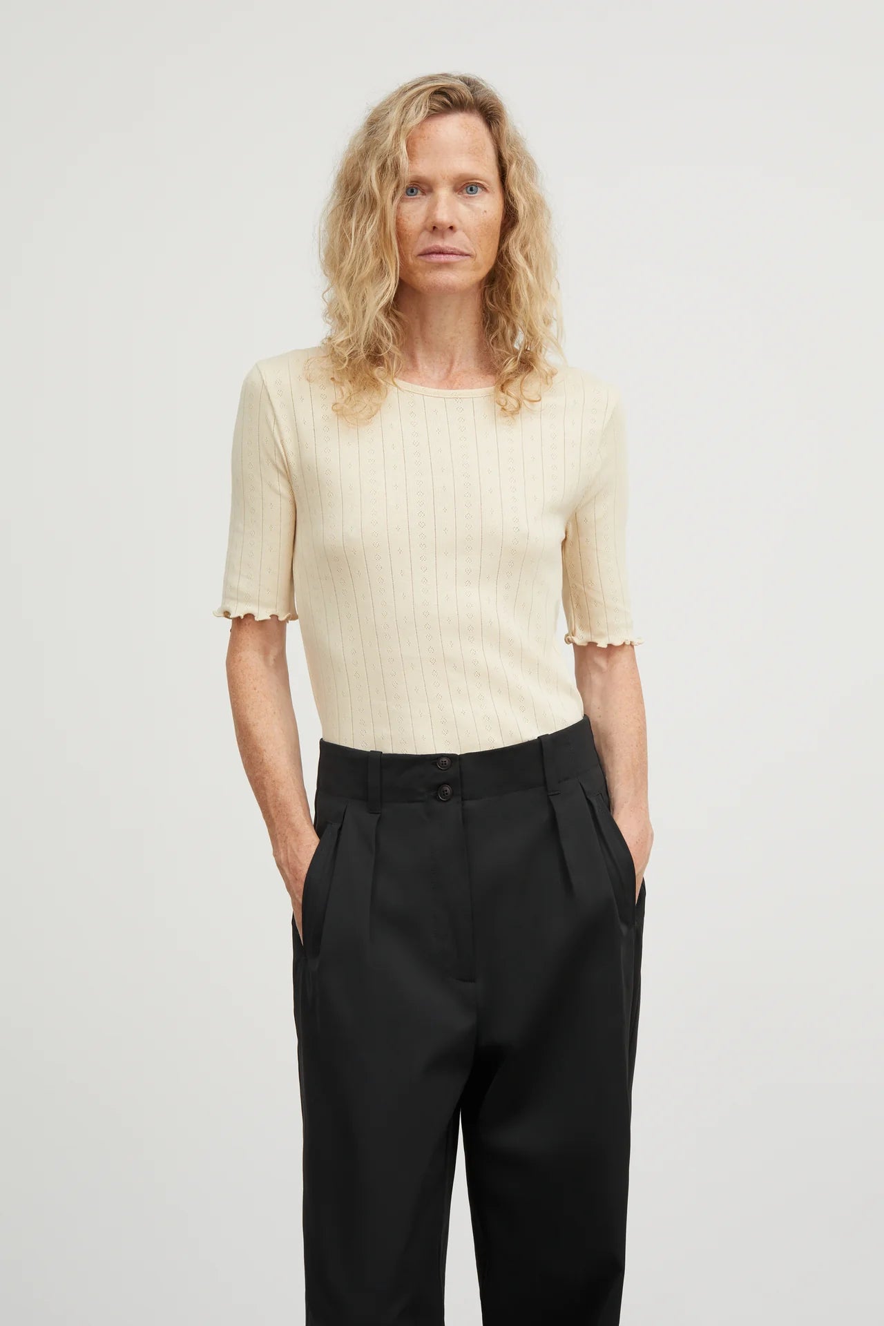 Edie Tee in Light Beige