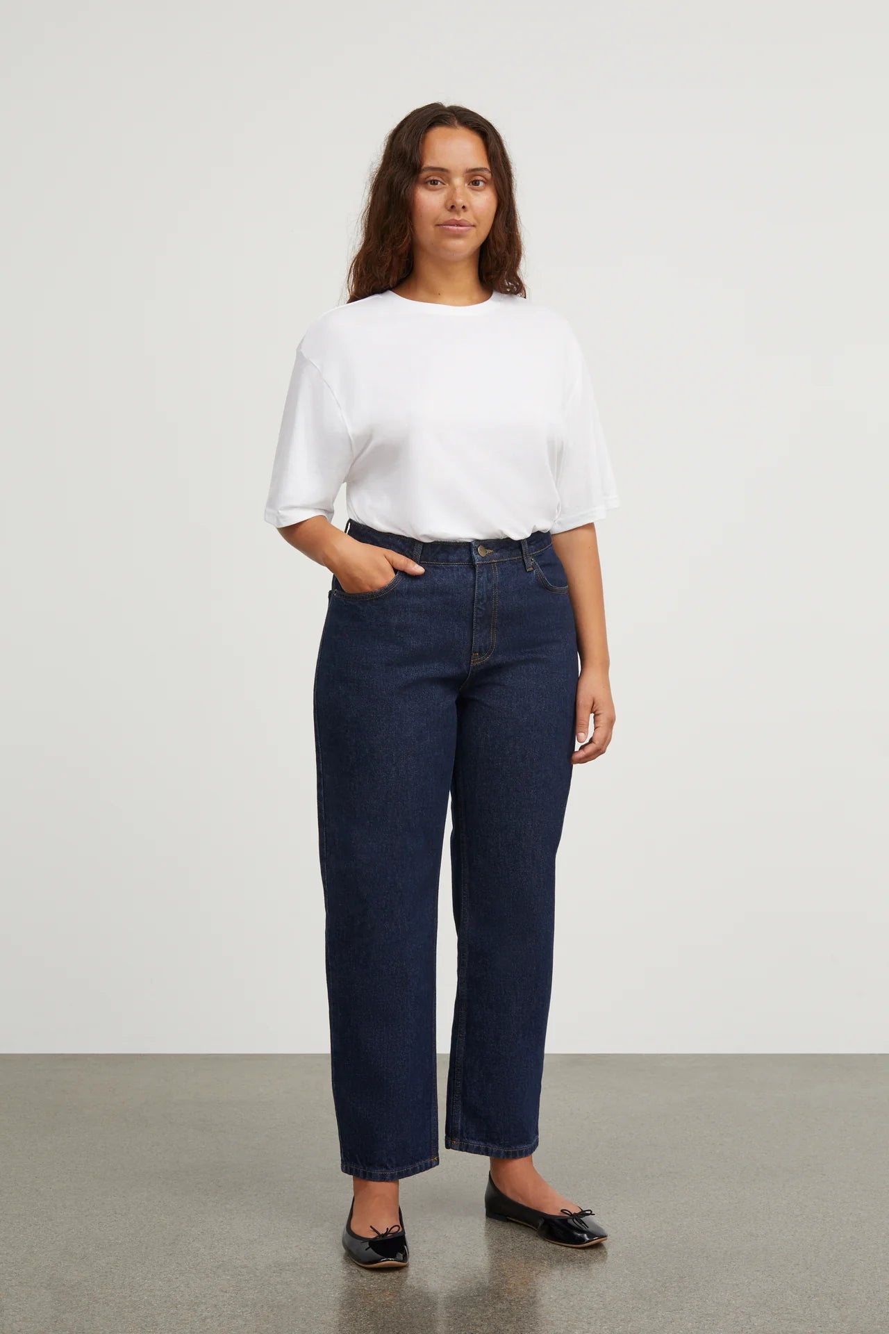 Andy Oversize Tee in Optic White
