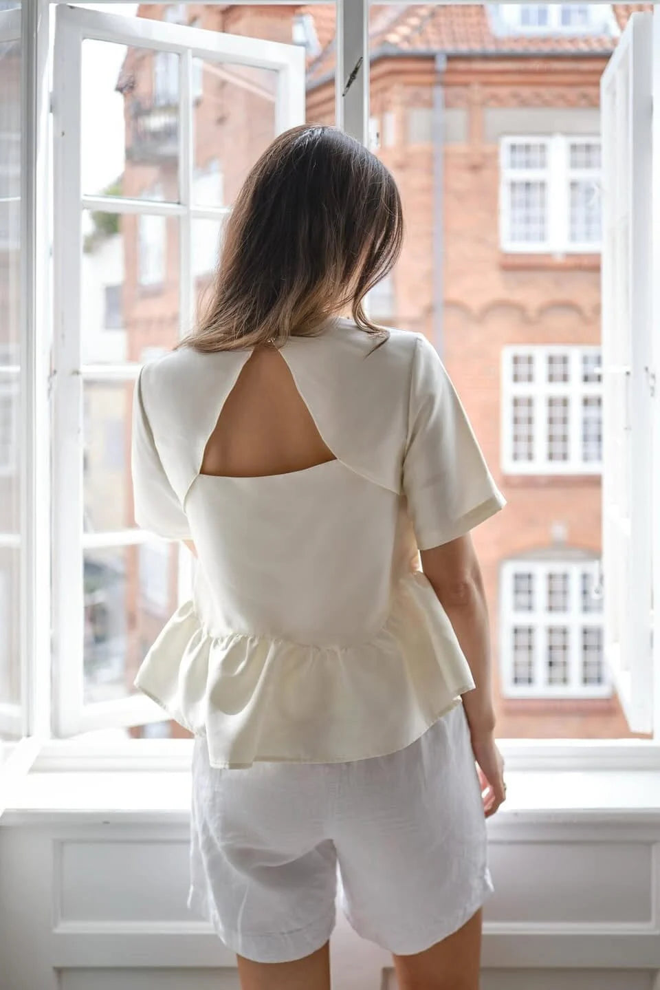 Alva Dull Satin Blouse