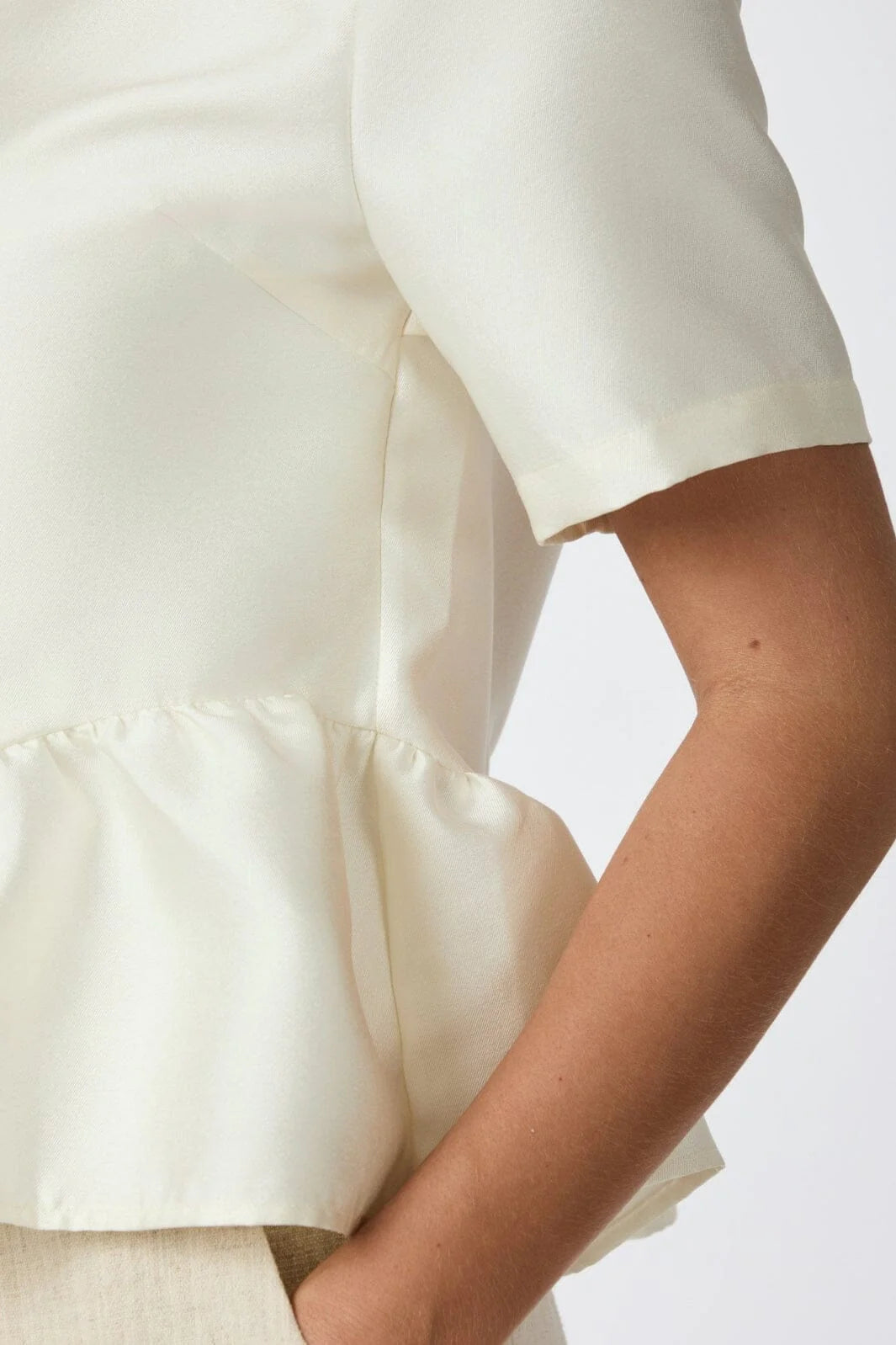 Alva Dull Satin Blouse