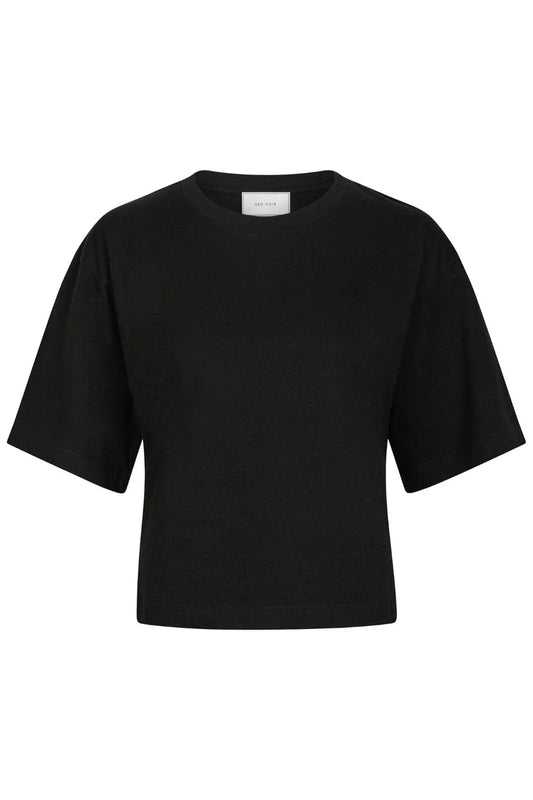 Asha Boxy Tee in Black