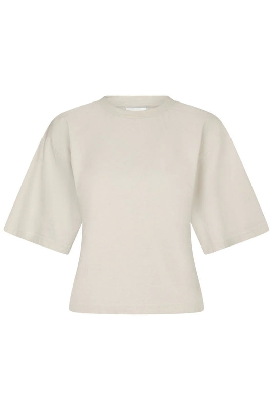 Asha Boxy Tee in Ivory
