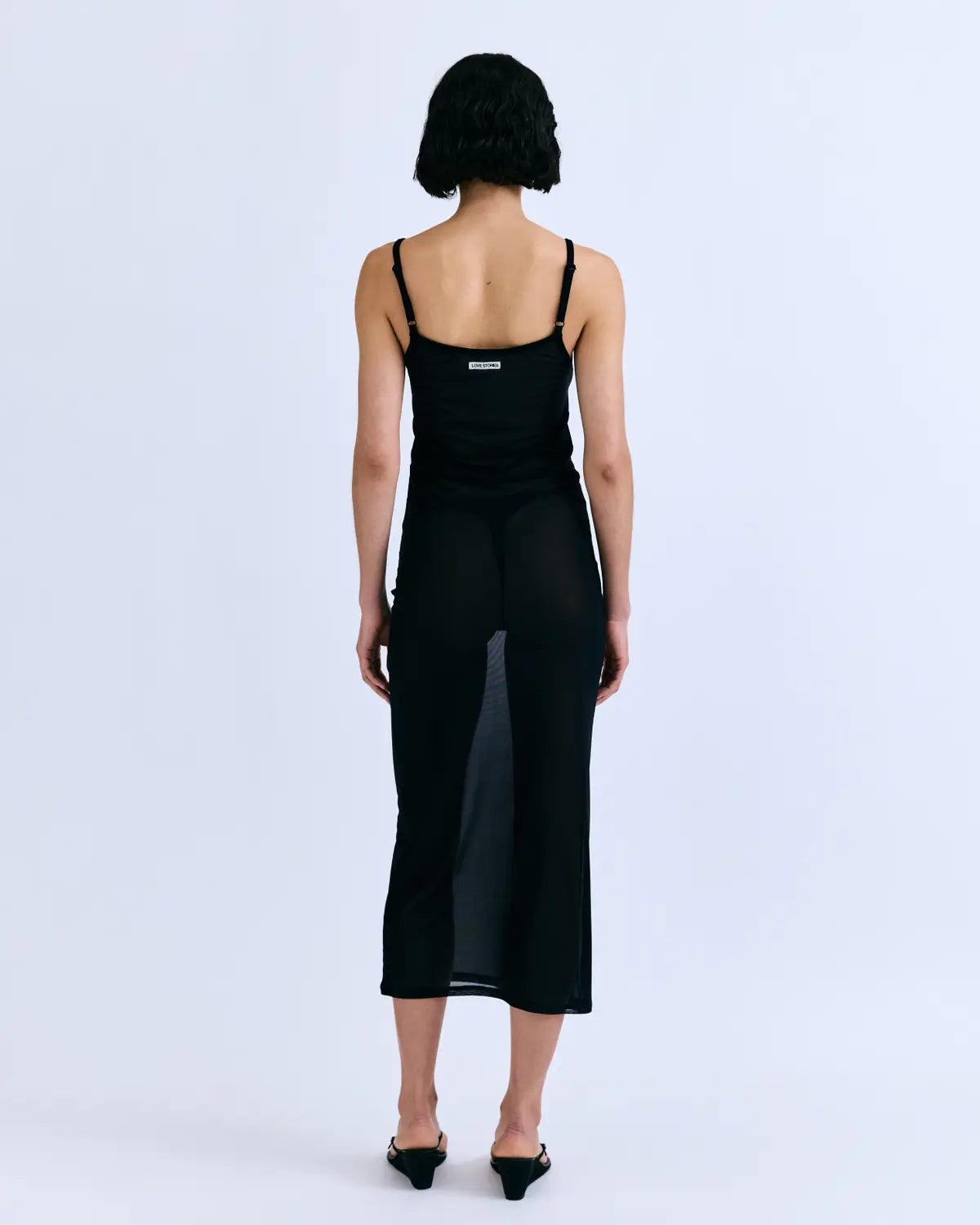 DOLORIS Transparentes Maxikleid