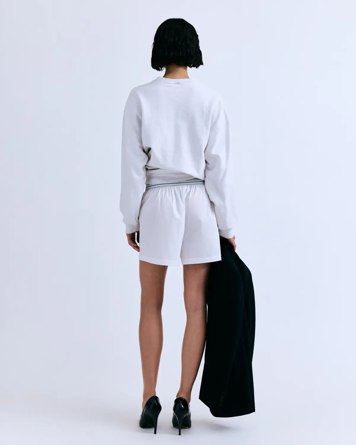 JAMES Shorts in White/Black