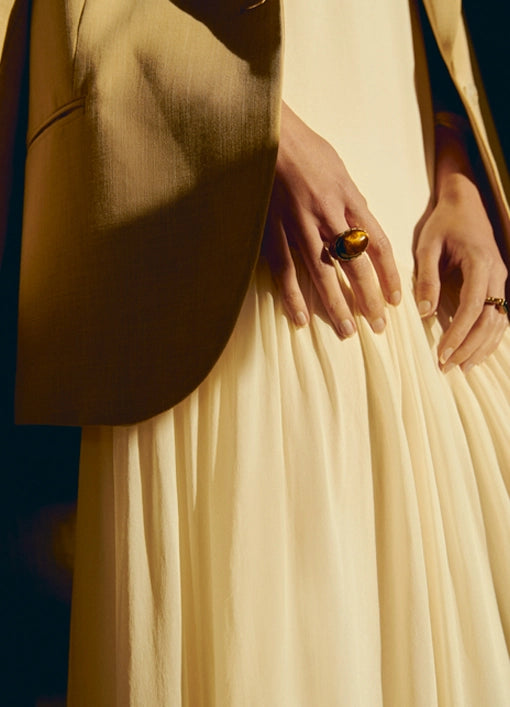 Carlota Dress in Creme | Suncoo