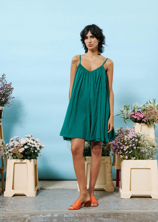 ROBE NIHED vert mousse