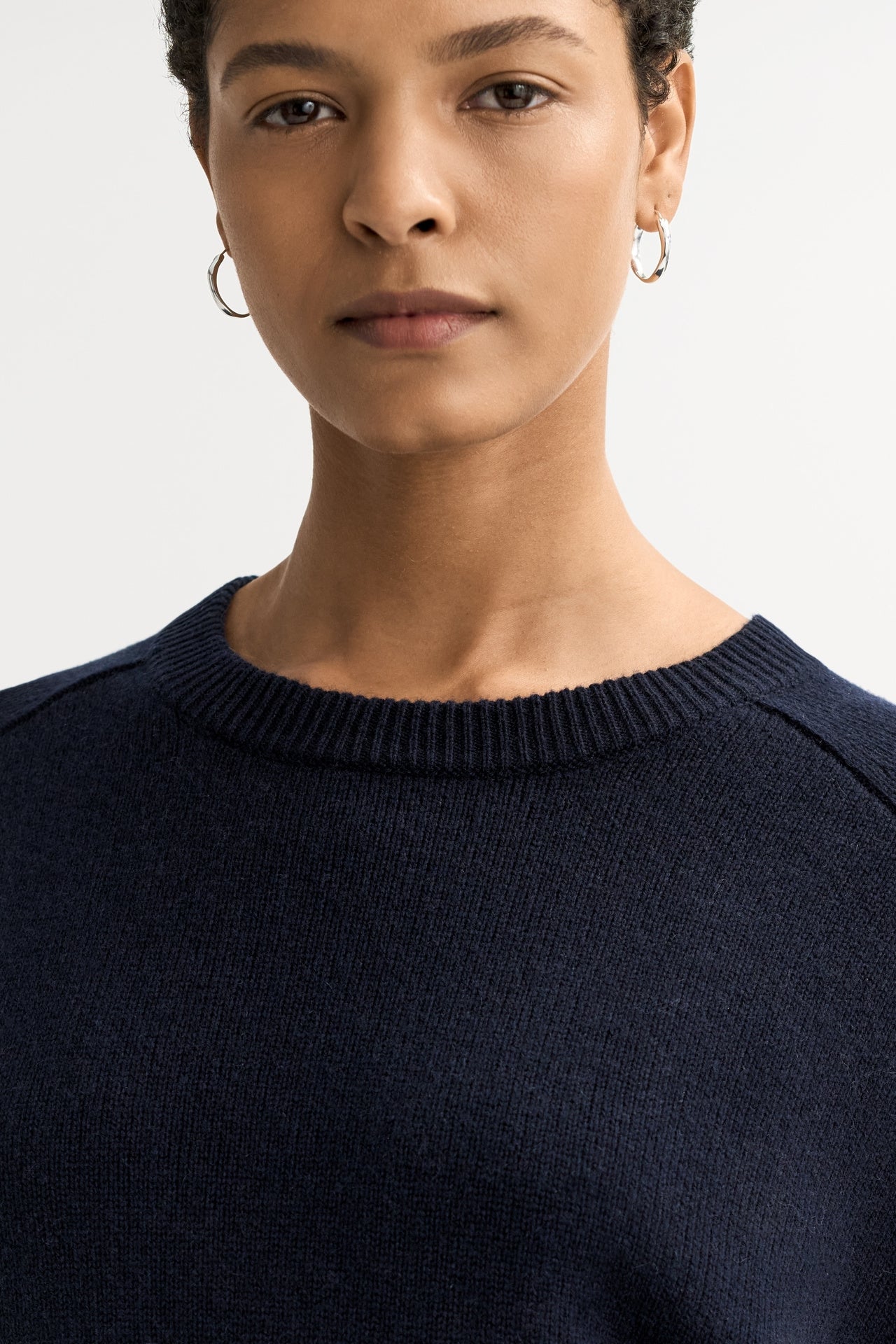 Boyfriend crewneck - Navy | SOFT GOAT