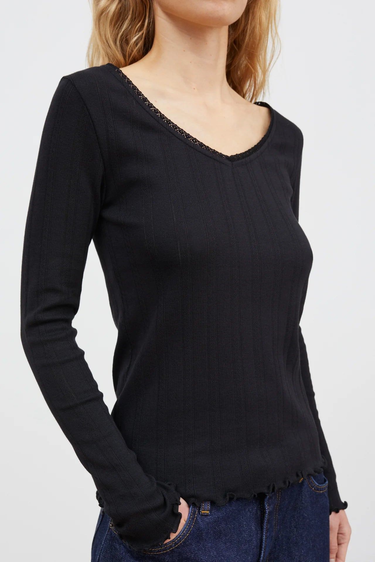 June V blouse - Black