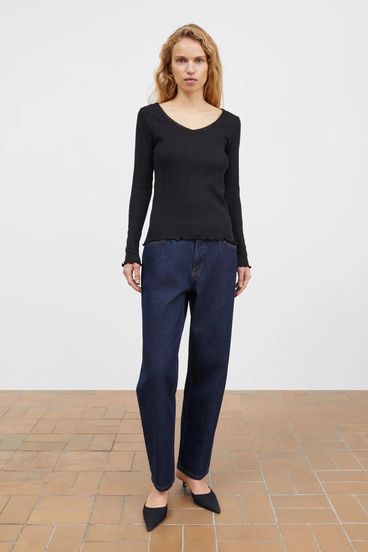 June V blouse - Black