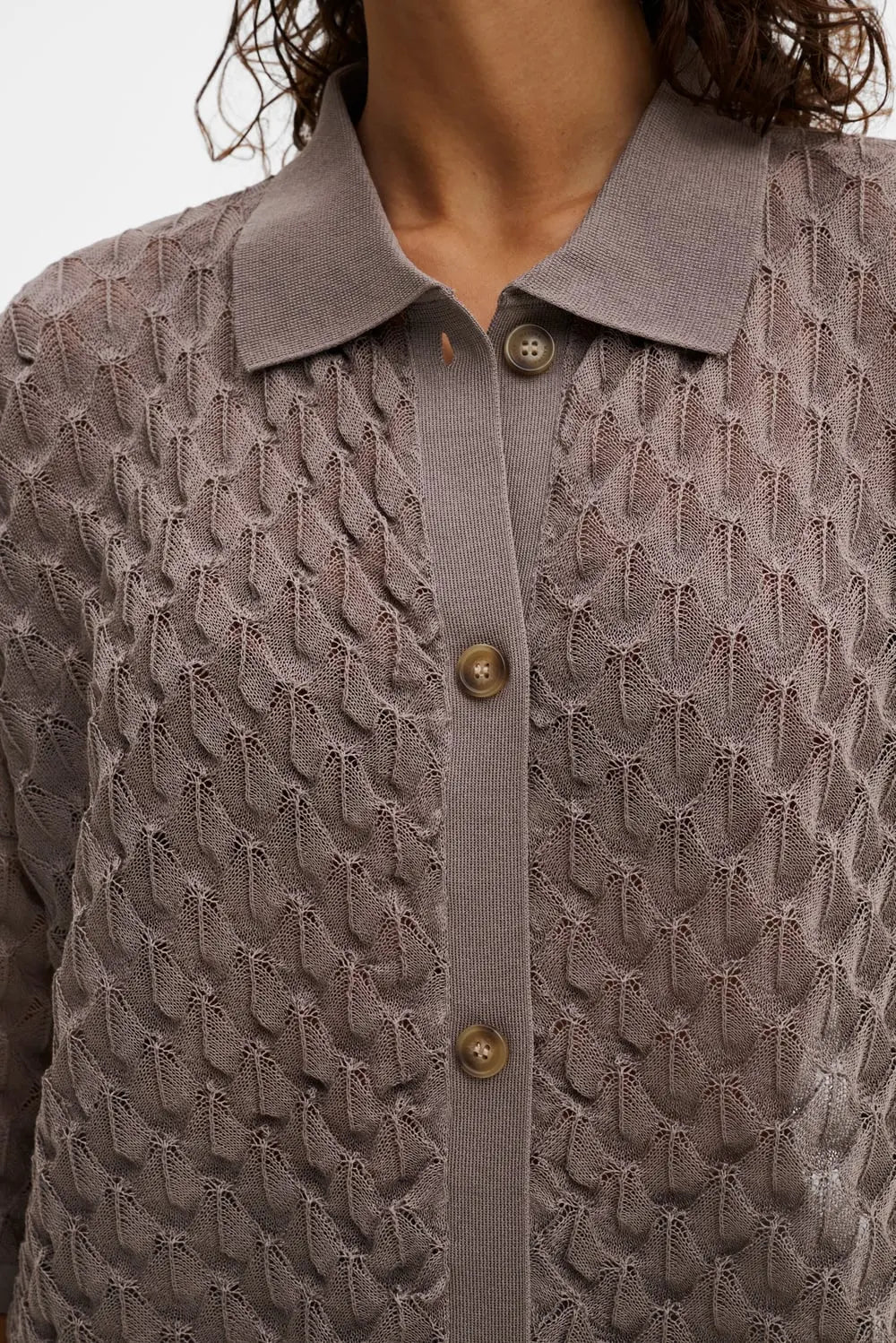 MOA HEMD Kurzarm-Crochet Hemd