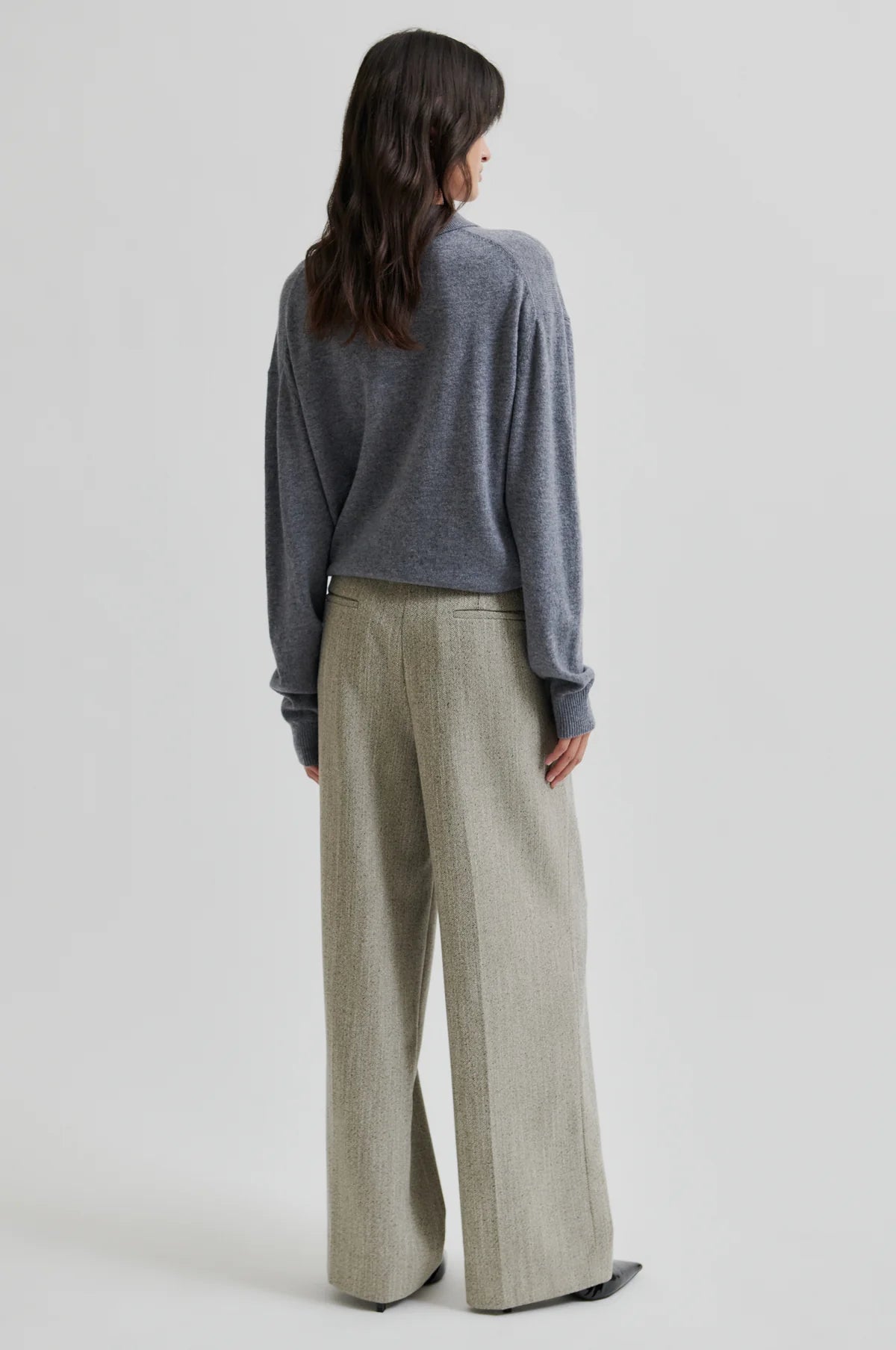Vilena Knit LS in Grey Melange