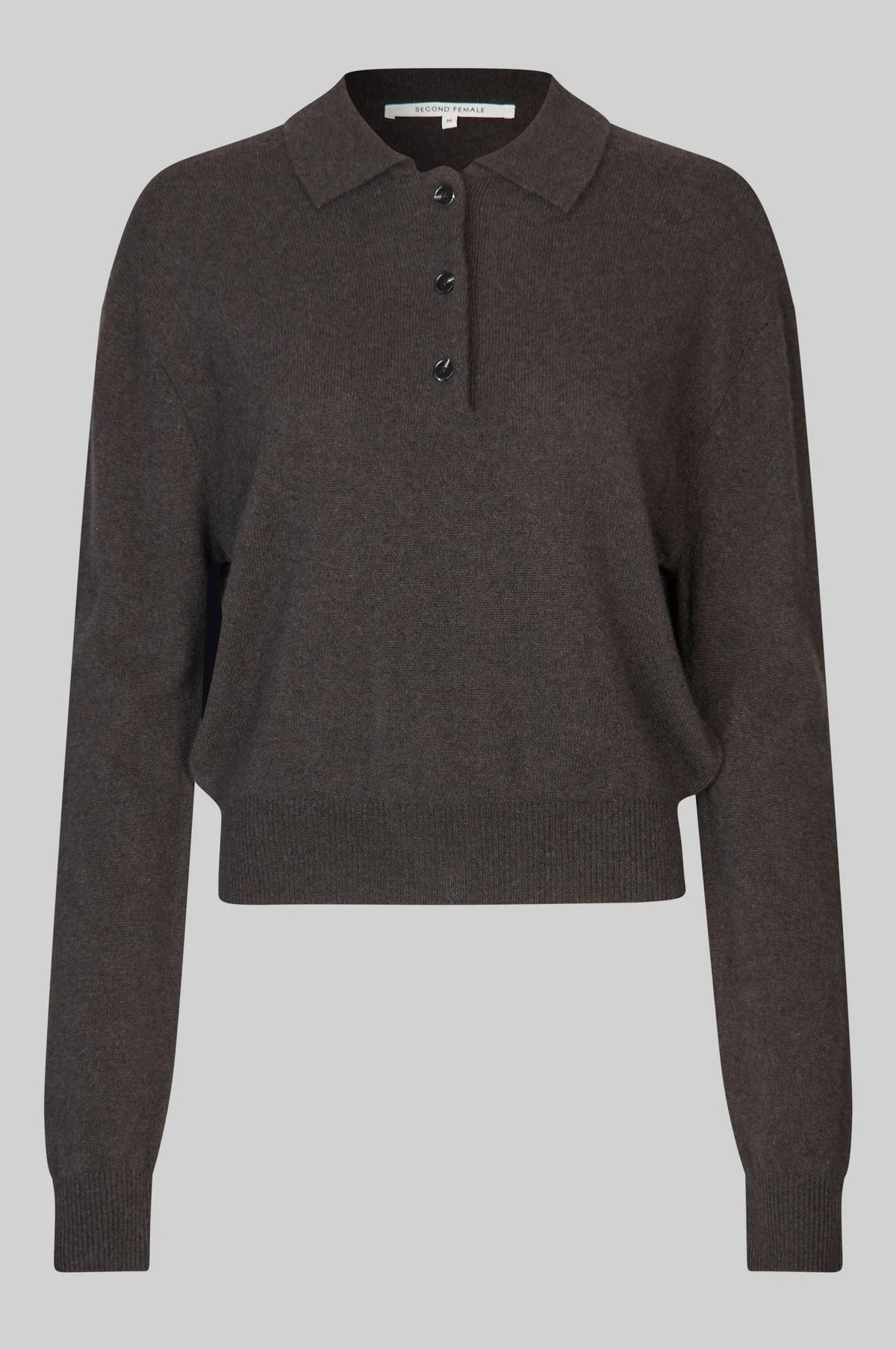 Vilena Knit LS in Chocolate Brown