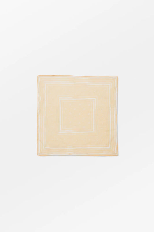 Skall classic scarf 55x55 - Light Peach/ White