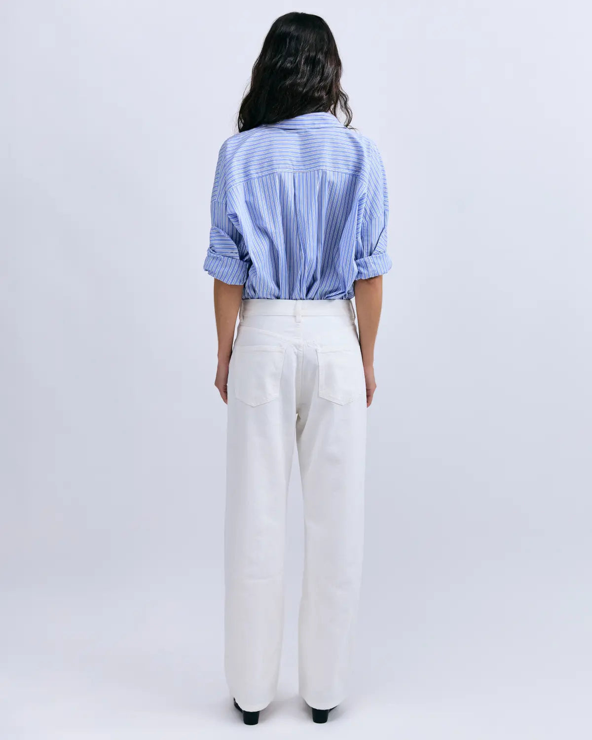 HAILEY Buttoned long sleeve shirt in blue