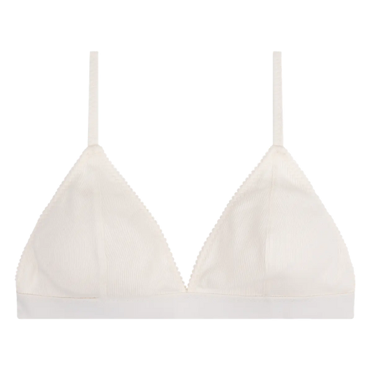 Darling - Comfy unpadded Bralette in white