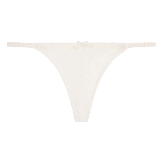 ROOMIE Eleganter String-Slip in white
