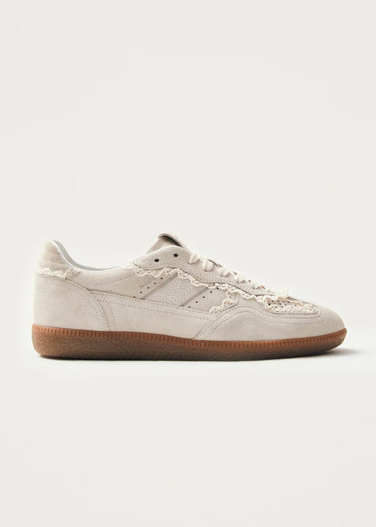 Crochet Cream Leather Sneakers Alohas