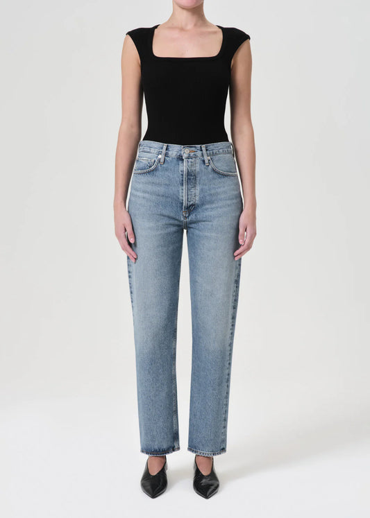 90'S PINCH WAIST HIGH RISE STRAIGHT in Navigate AGOLDE