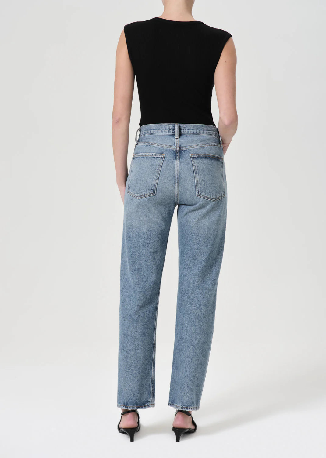 90'S PINCH WAIST HIGH RISE STRAIGHT in Navigate AGOLDE