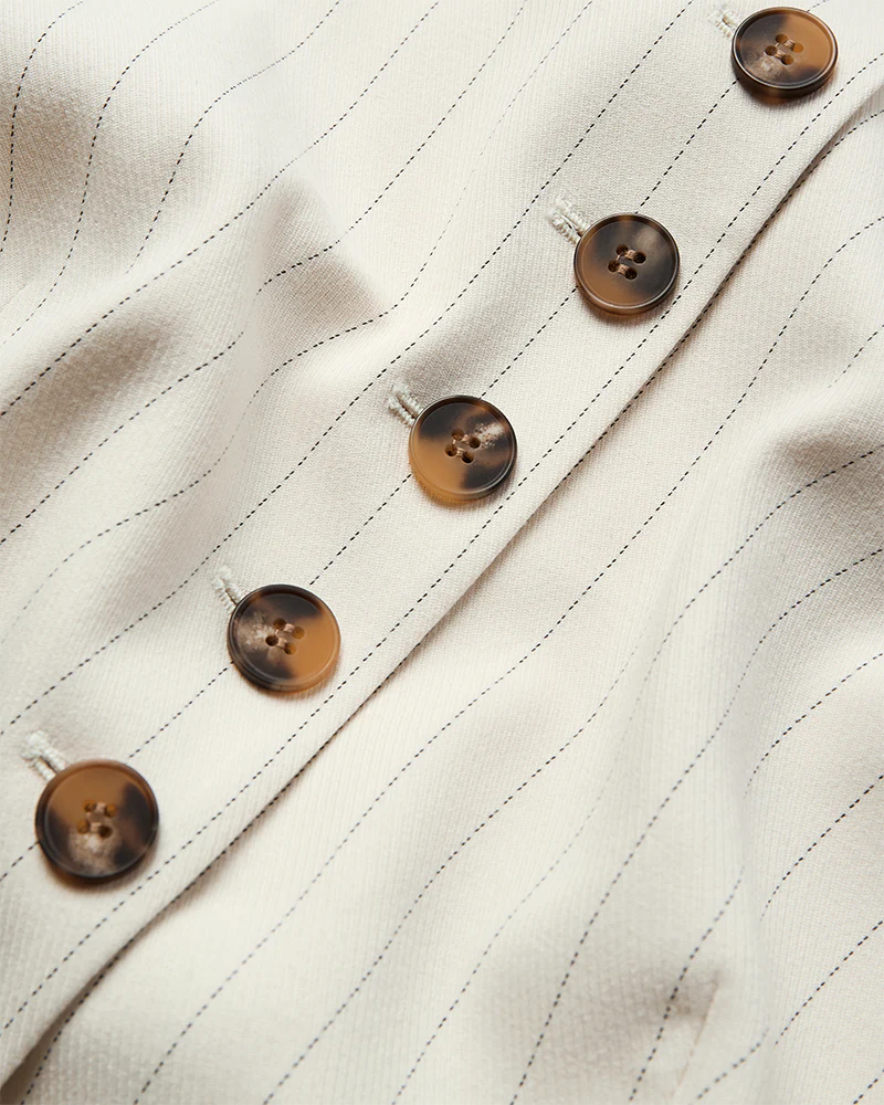 CMTAILOR BLAZER - TOP IN WOLLWEISS