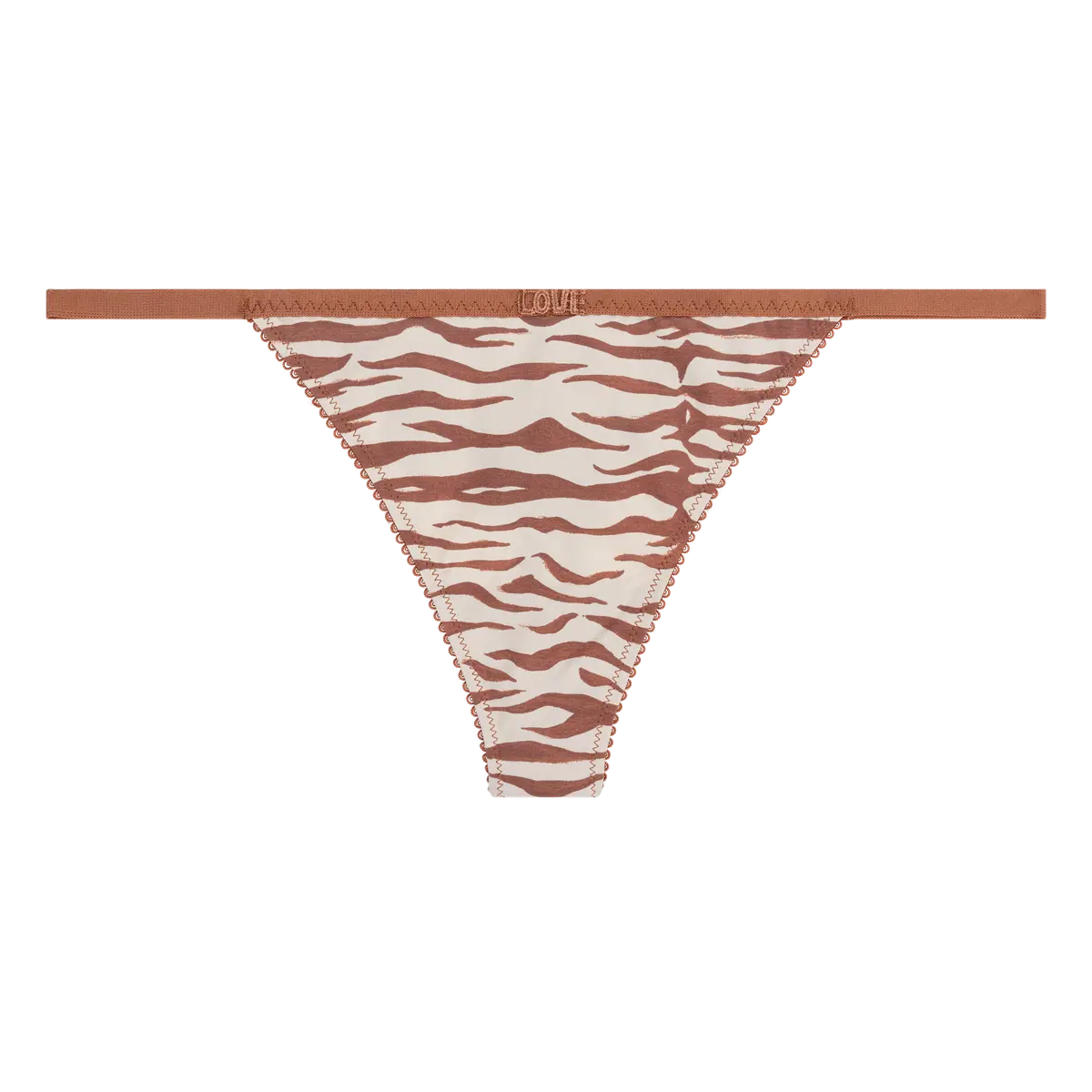 ROOMSERVICE Elegant string briefs in Brown