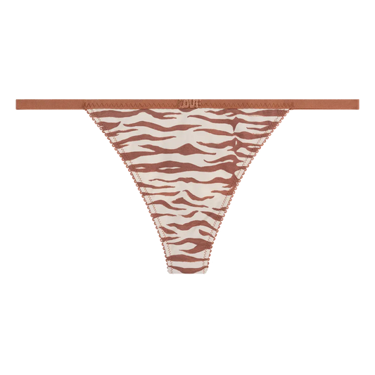 ROOMSERVICE Elegant string briefs in Brown