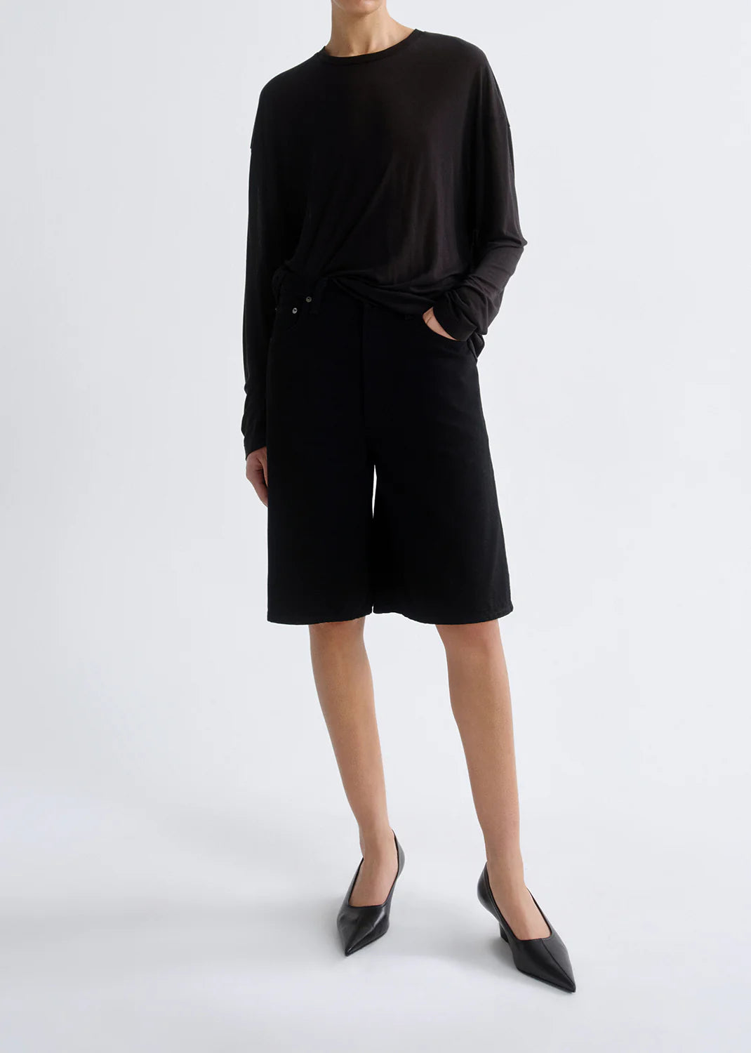SASHA TEE (TENCEL JERSEY) in Black| AGOLDE (Kopie)