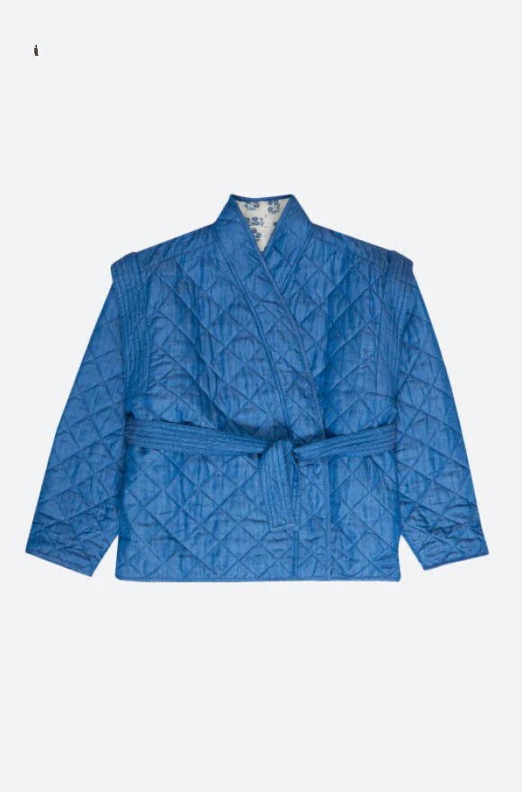 Eleni Woman Jacket-Hyacinth Print