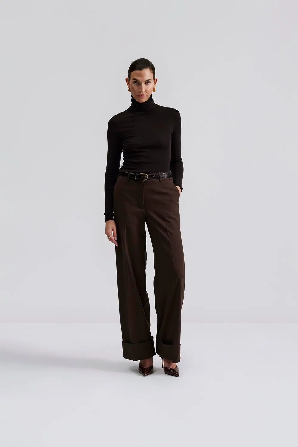 CHARLIE LEDERGÜRTEL - Chocolate