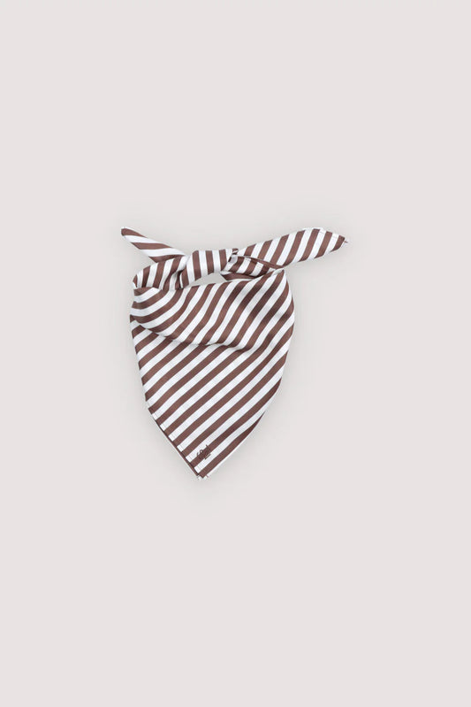 Anika Woman Neck Scarf Roast Stripes