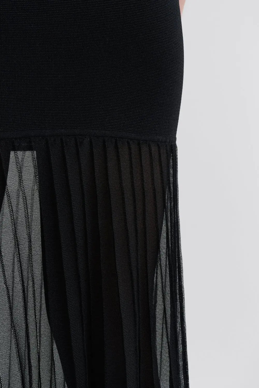 CALINA MAXIROCK Maxirock aus transparentem Strick