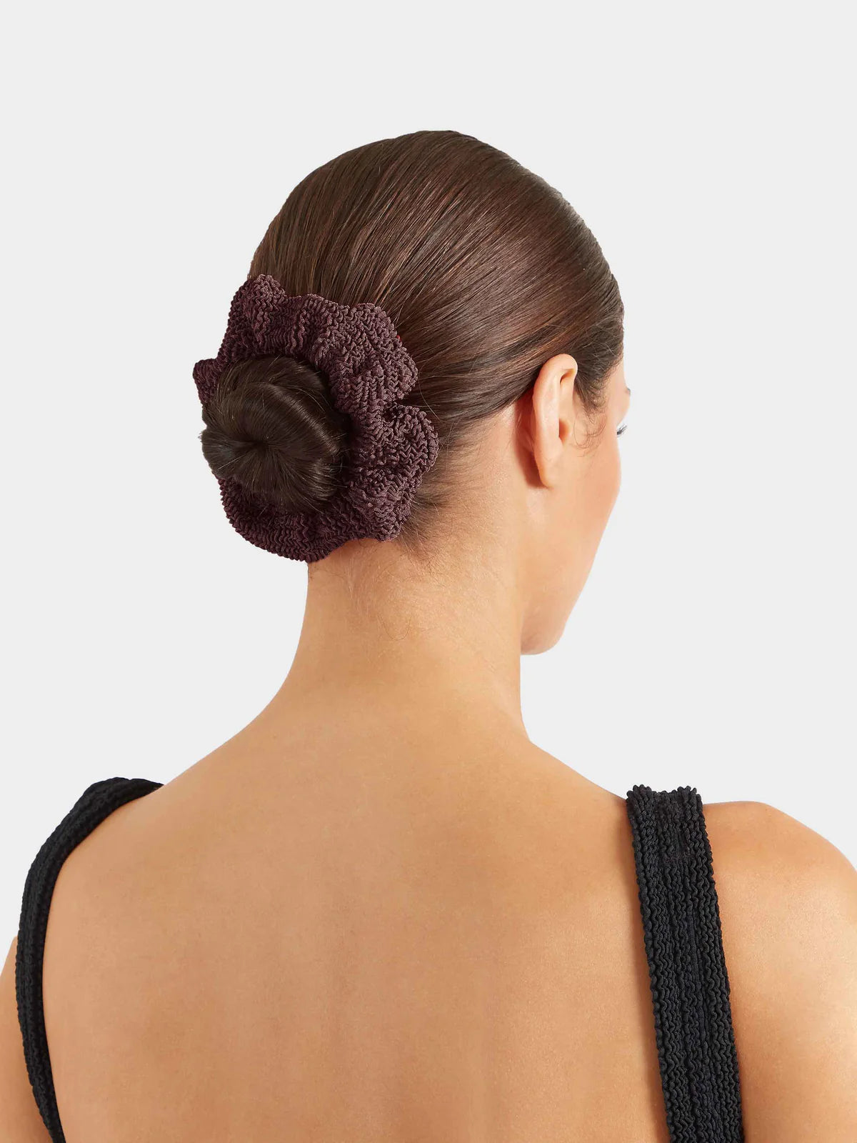 Scrunchie in Metallic Chocolate